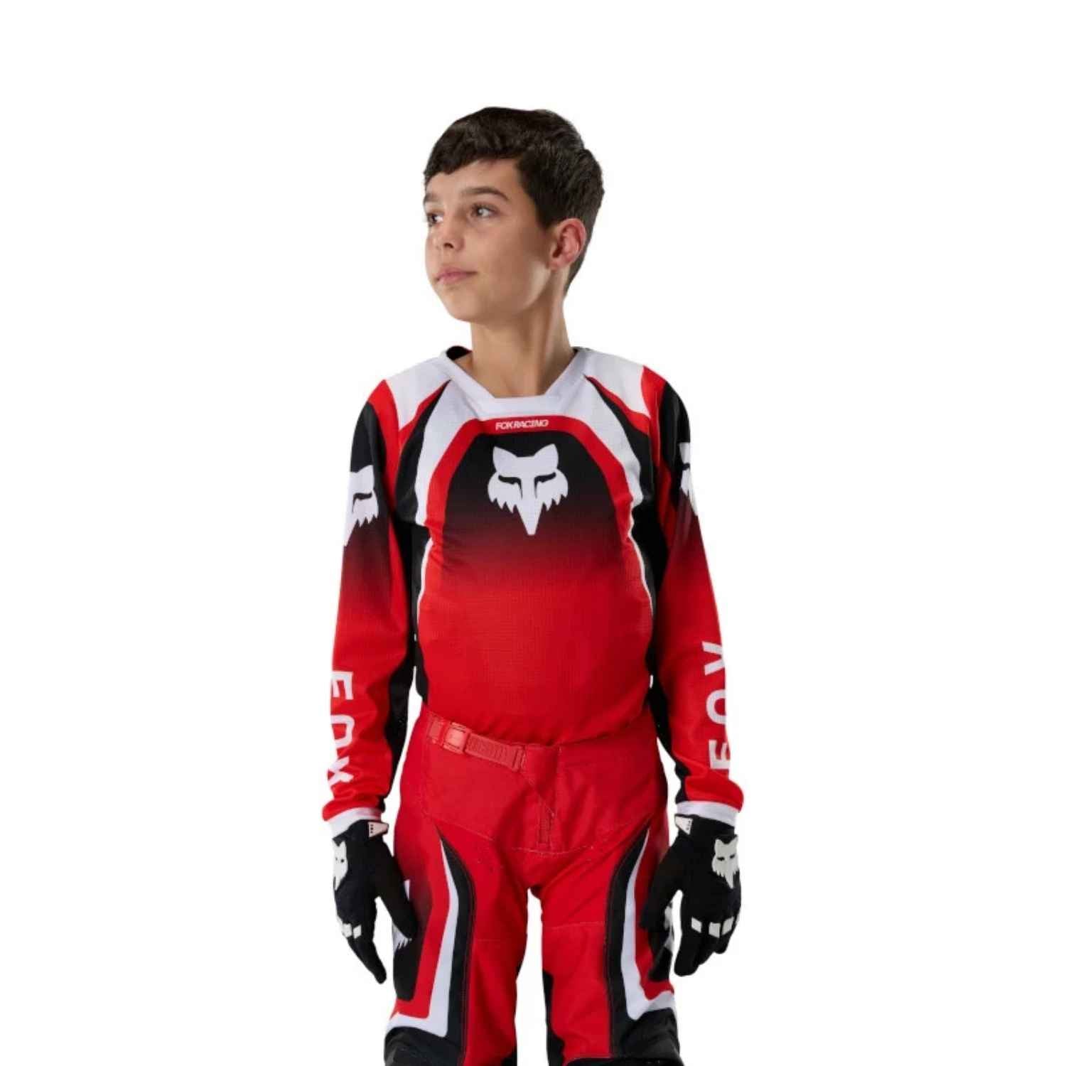 JERSEY FOX 180 FRAME [ROJO] (PARA NIÑOS)