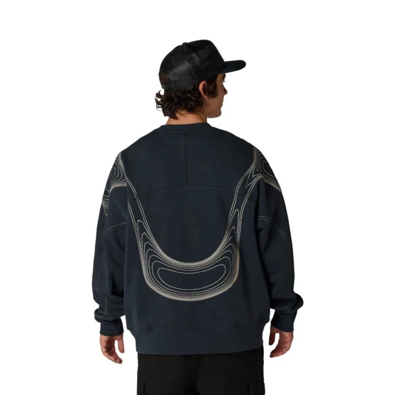 BUZO FOX VISION CREW OVERSIZED [AZUL OSCURO]