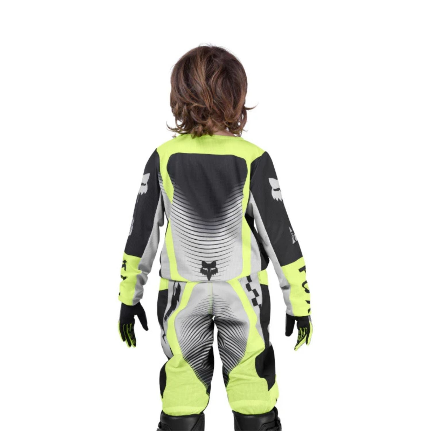 JERSEY FOX 180 SHIELD [GRIS/VERDE] (PARA NIÑOS)