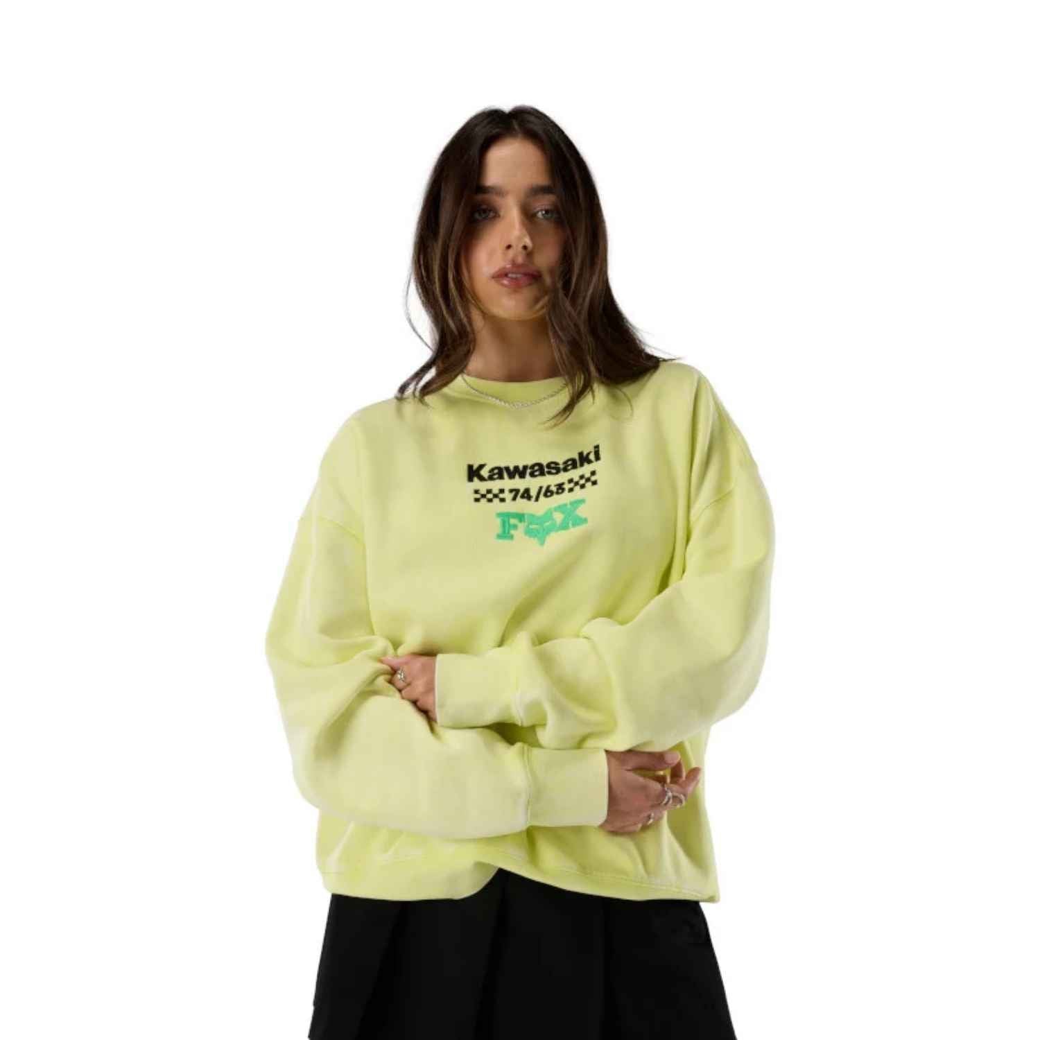 BUZO FOX KAWI HEAVYWEIGHT OVERSIZED [VERDE] (UNISEX)