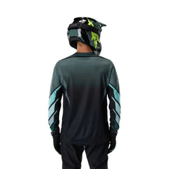 JERSEY FOX RANGER LS FOUNDRY [NEGRO/VERDE OSCURO]