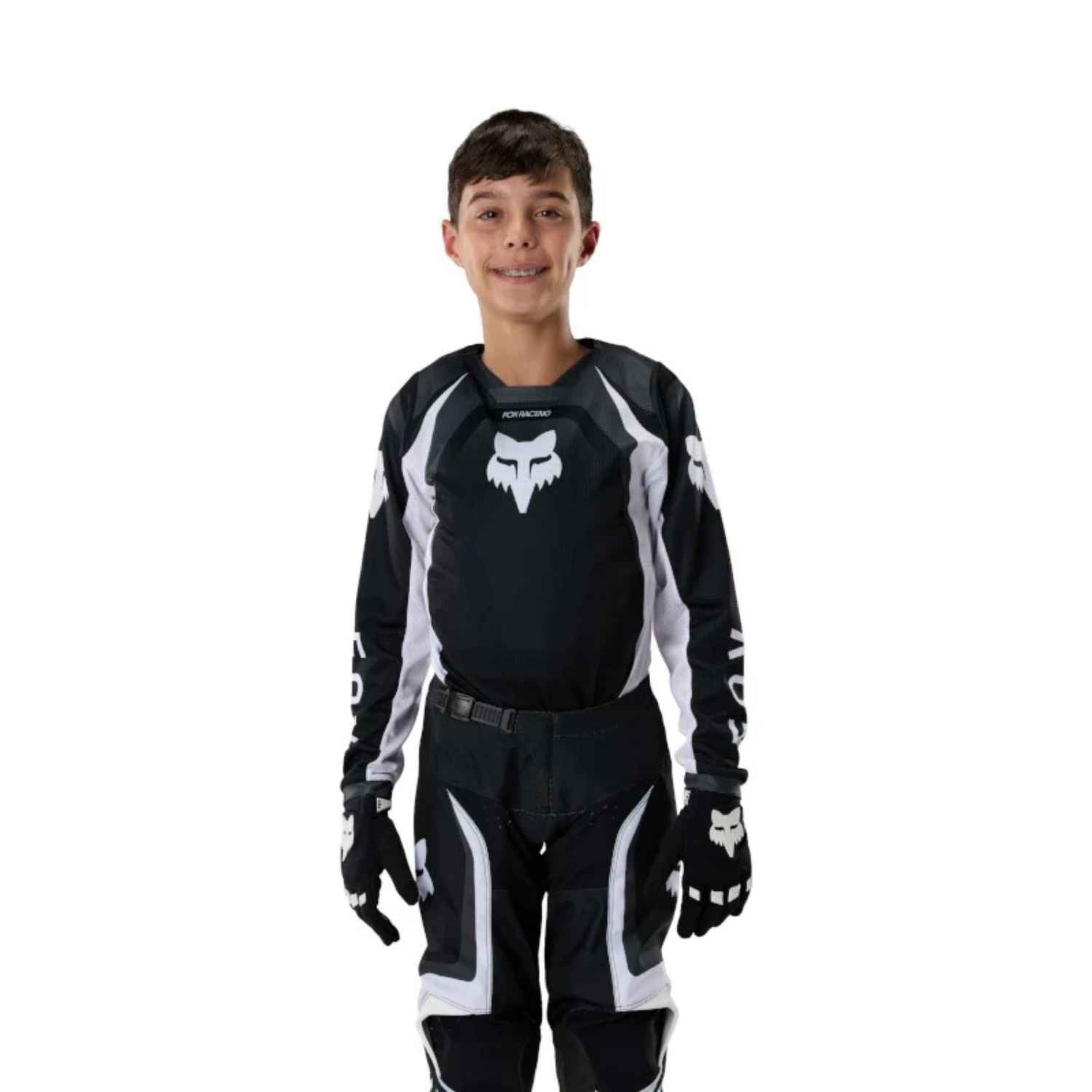 JERSEY FOX 180 FRAME [NEGRO] (PARA NIÑOS)