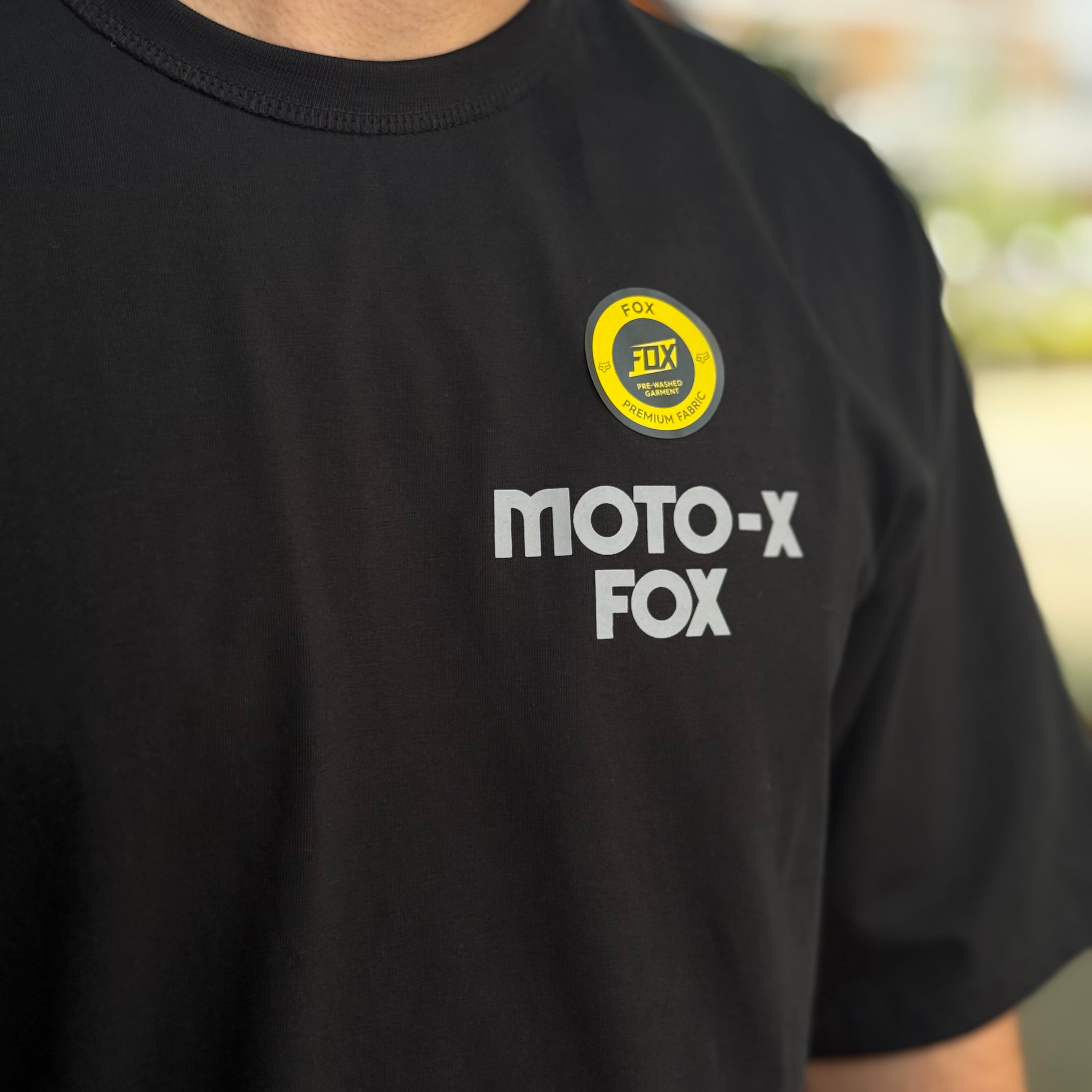 CAMISETA FOX MOTO -X OVERSIZED [NEGRO]