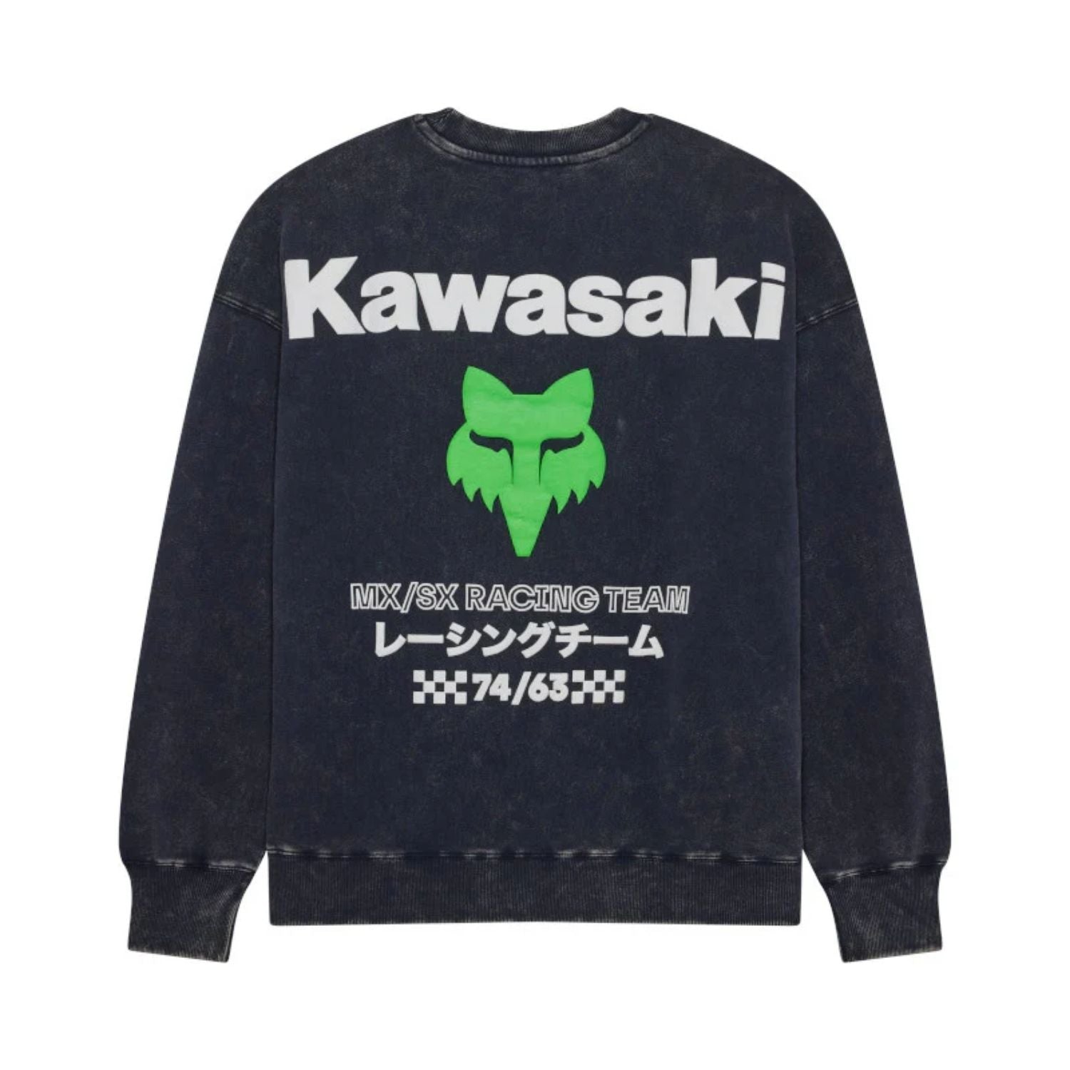 BUZO FOX KAWI HEAVYWEIGHT OVERSIZED [AZUL/VERDE] - Todo Riders