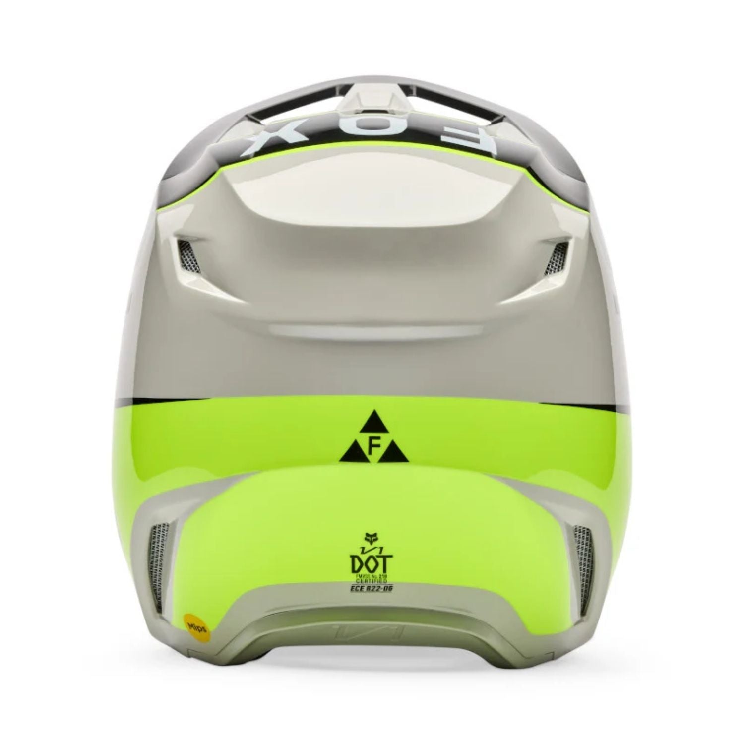 CASCO FOX V1 COLLECT [GRIS/VERDE NEÓN]