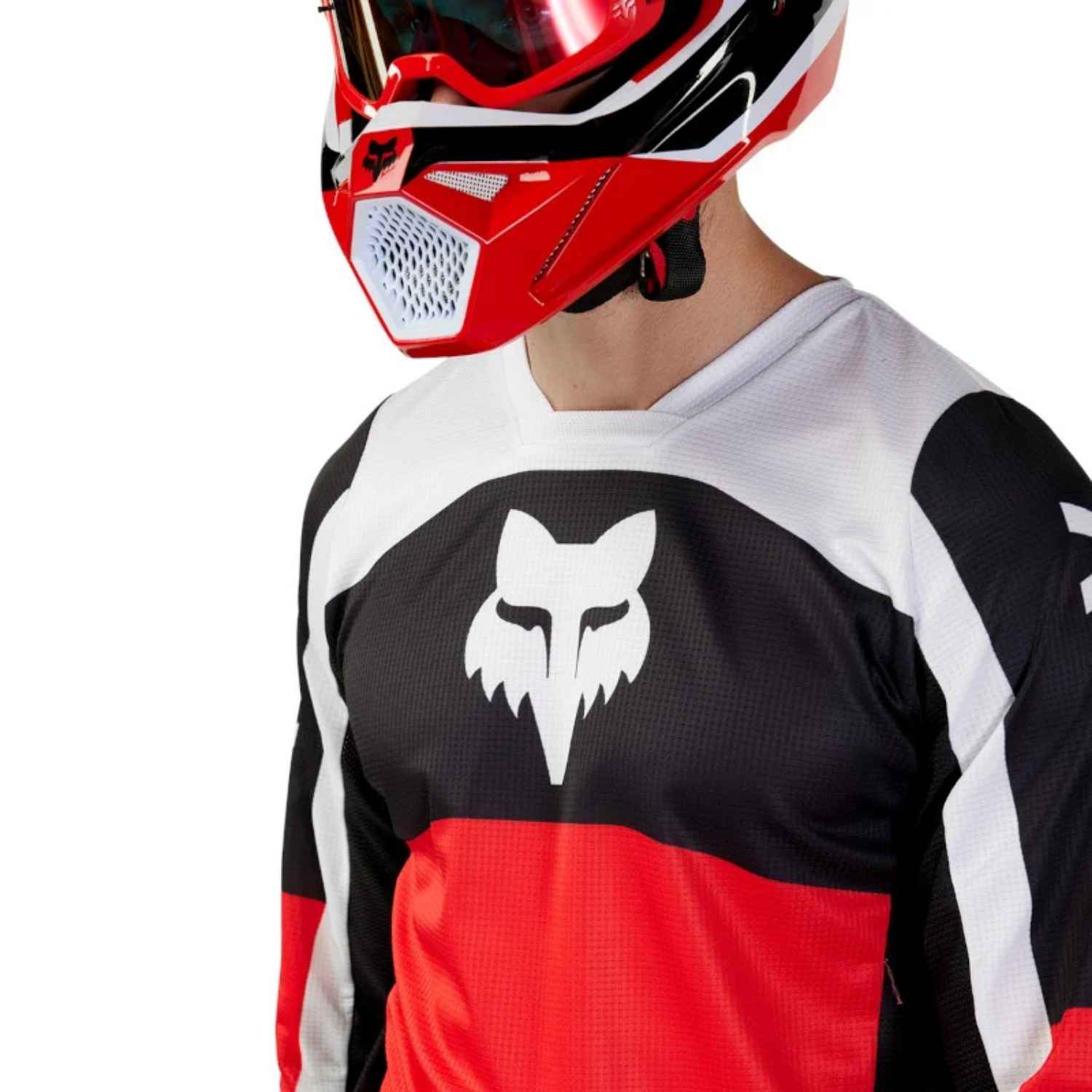UNIFORME FOX 180 NITRO - EXTD SIZES [ROJO]