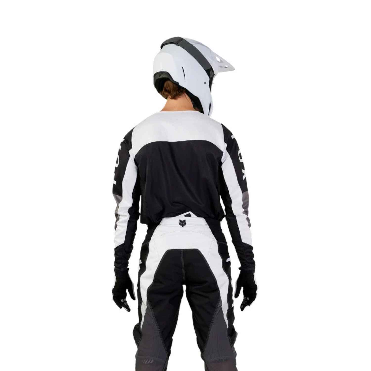 UNIFORME FOX 180 NITRO - EXTD SIZES [NEGRO/ BLANCO]