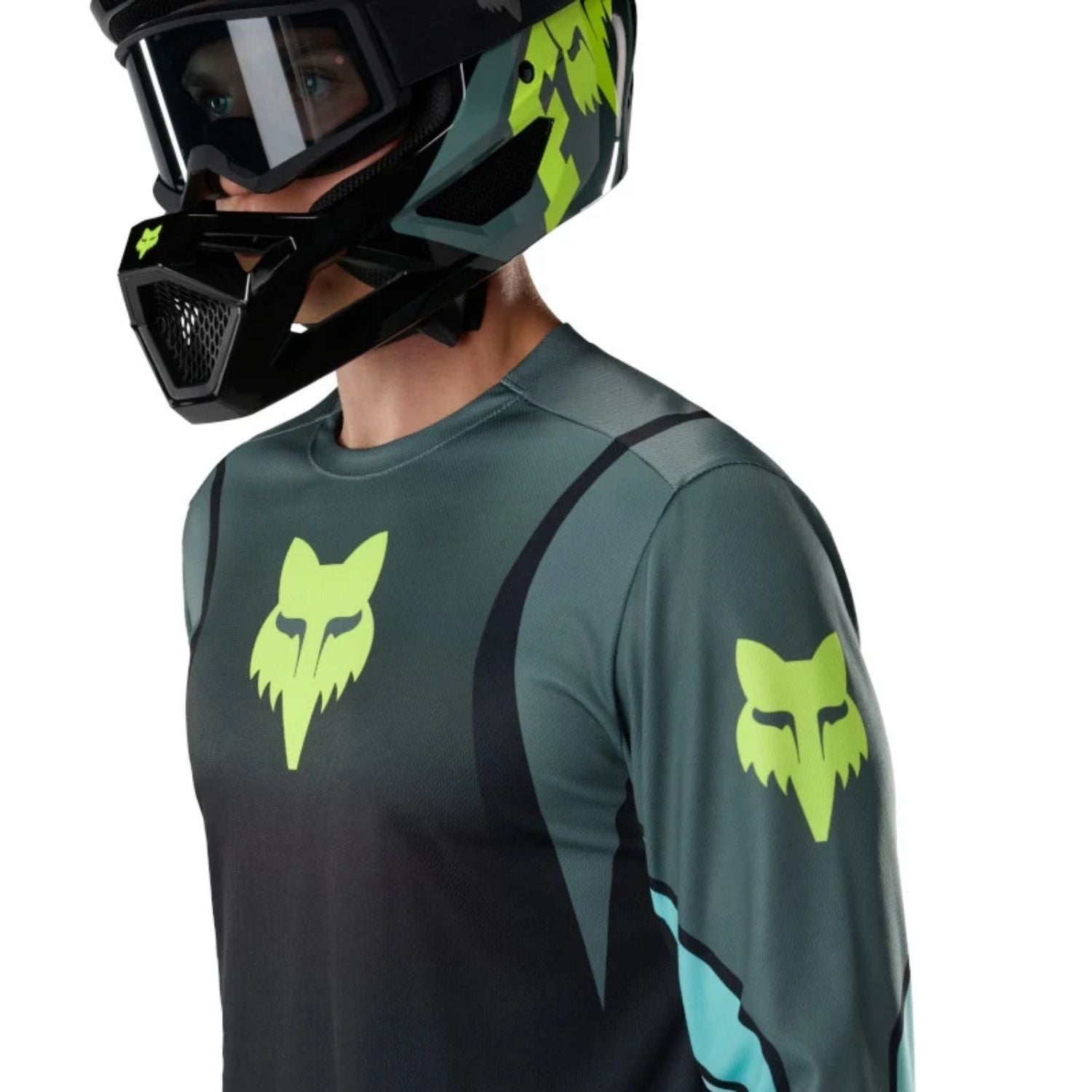 JERSEY FOX RANGER LS FOUNDRY [NEGRO/VERDE OSCURO]