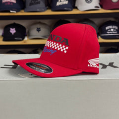 GORRA FOX X HONDA FLEXFIT [ROJO] - Todo Riders