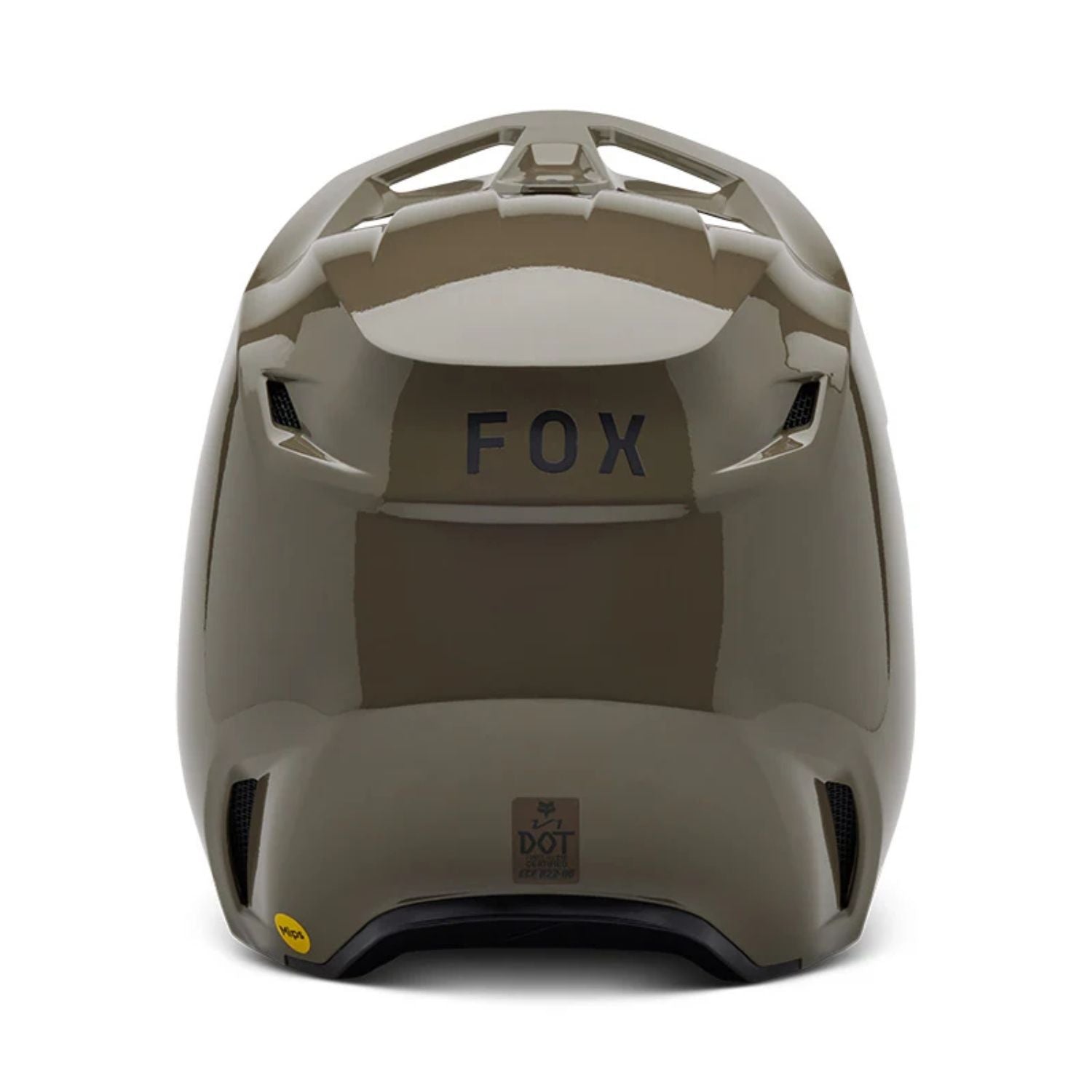 CASCO FOX V1 SOLID [CAFÉ GRISÁCEO]