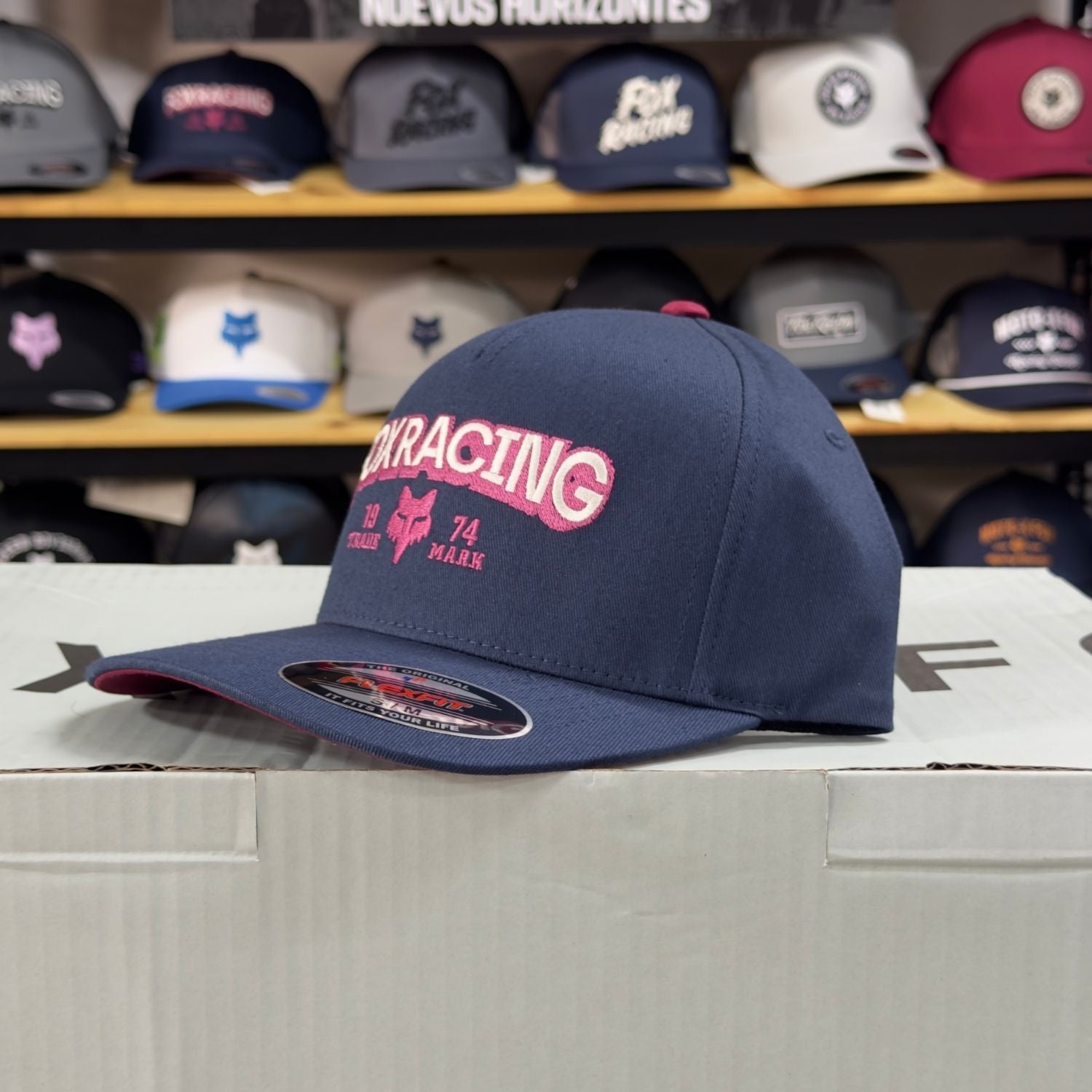 GORRA FOX BOLD FLEXFIT [AZUL] - Todo Riders
