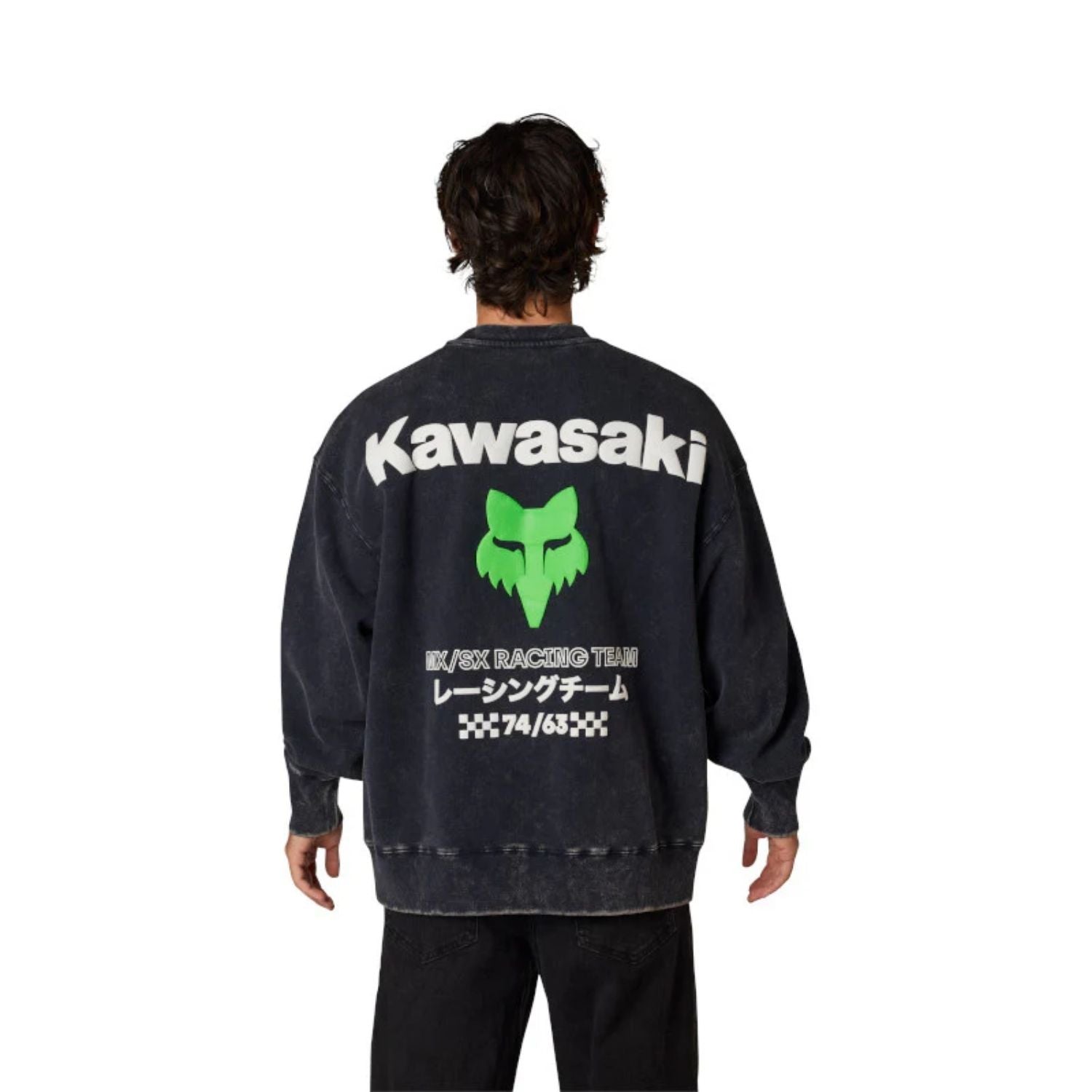 BUZO FOX KAWI HEAVYWEIGHT OVERSIZED [AZUL/VERDE] - Todo Riders