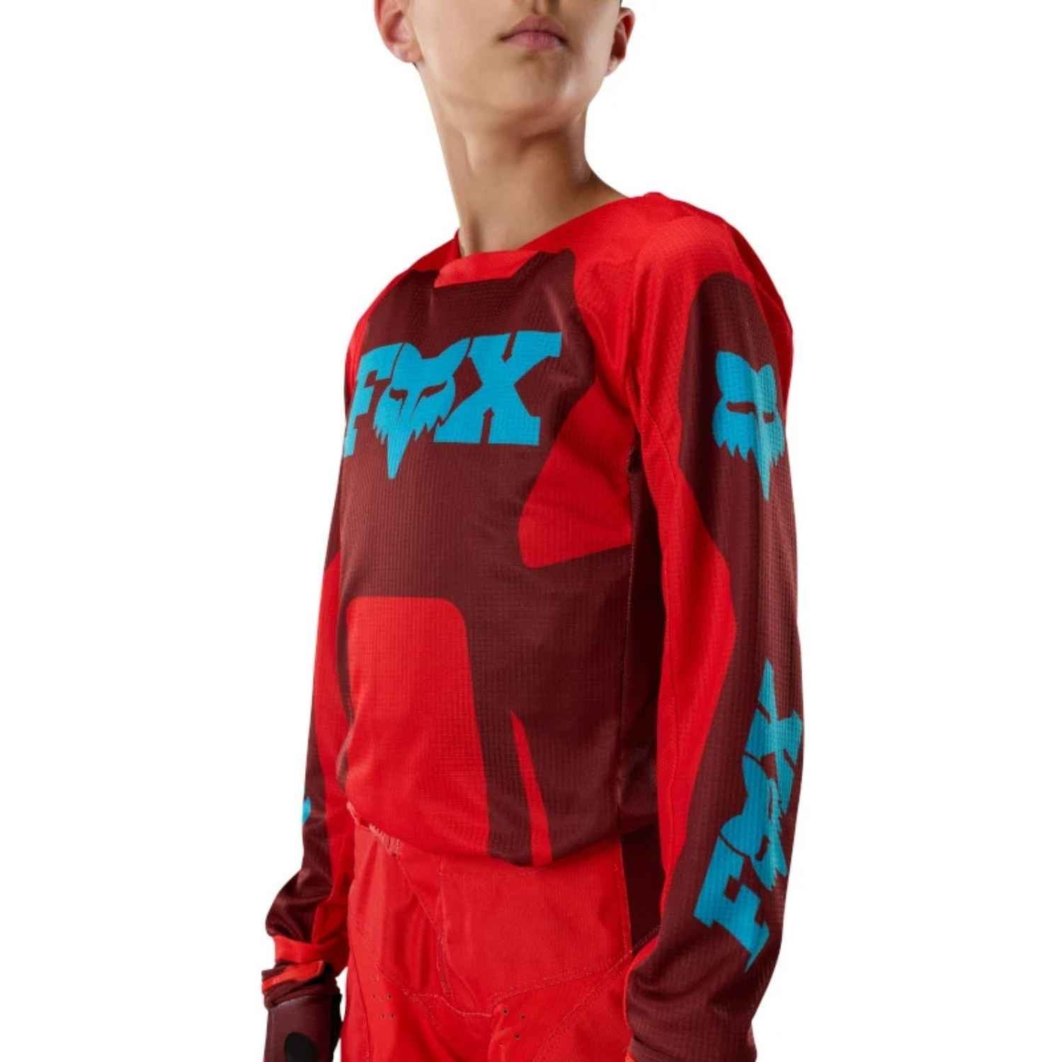 JERSEY FOX 180 RAID [ROJO] (PARA NIÑOS)