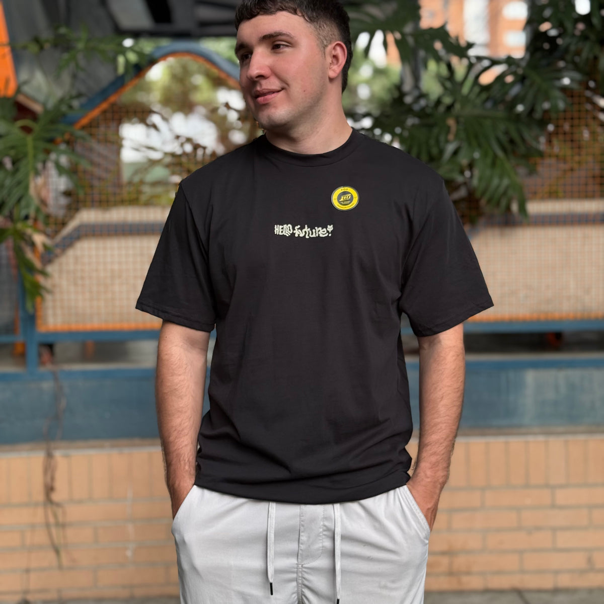CAMISETA FOX HELLO FUTURE SS PREMIUM [NEGRO]
