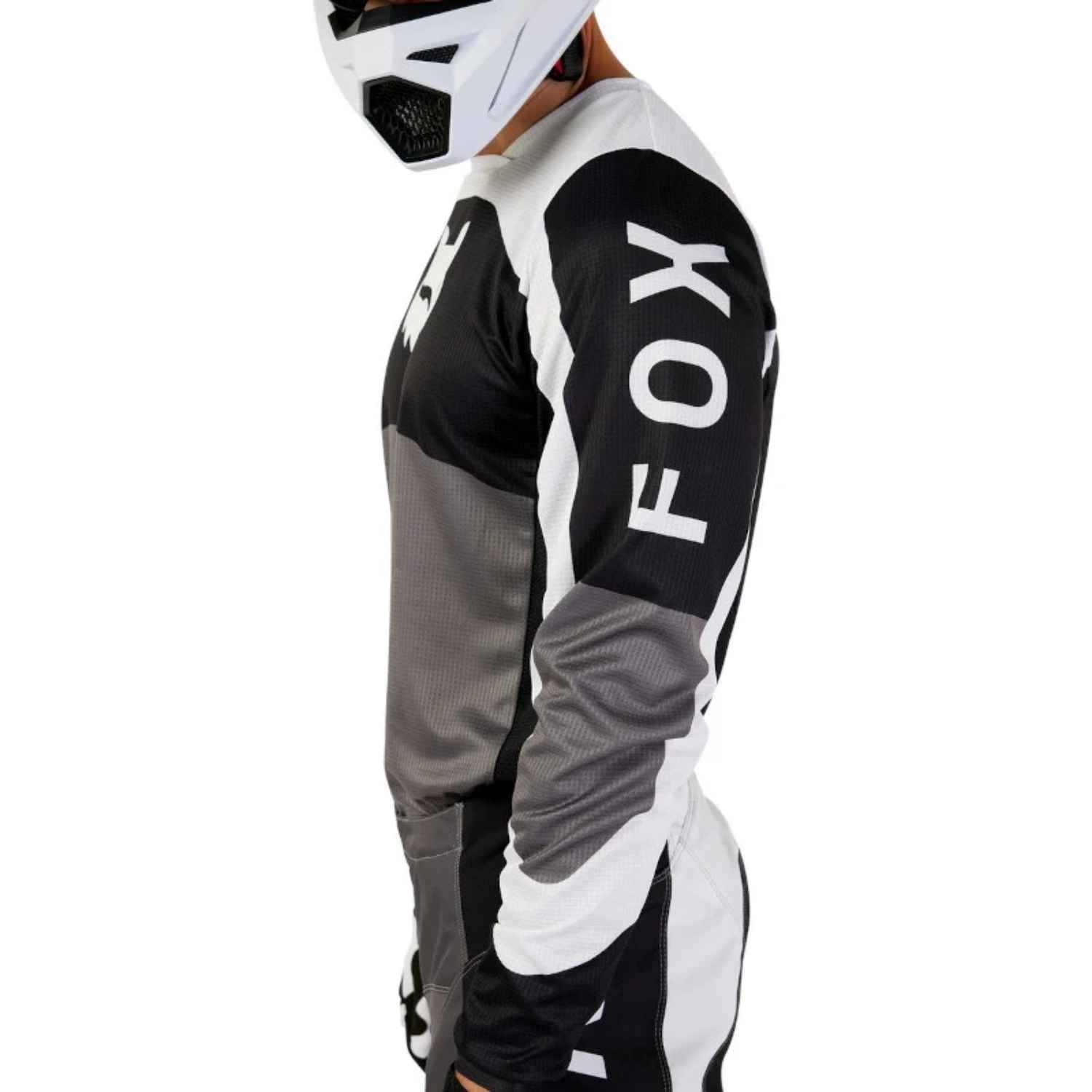 UNIFORME FOX 180 NITRO - EXTD SIZES [NEGRO/ BLANCO]