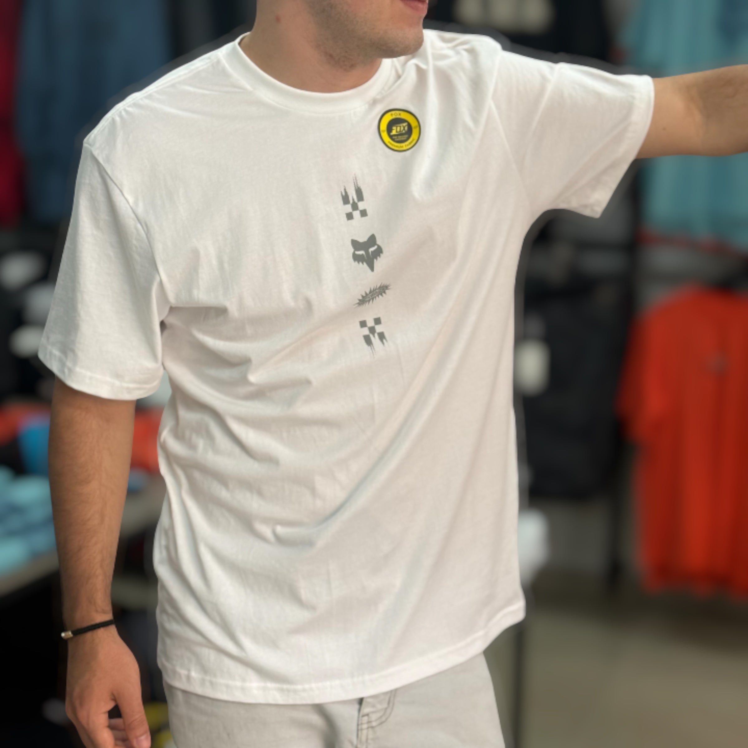 CAMISETA FOX CHECKERED SS PREMIUM [BLANCO]