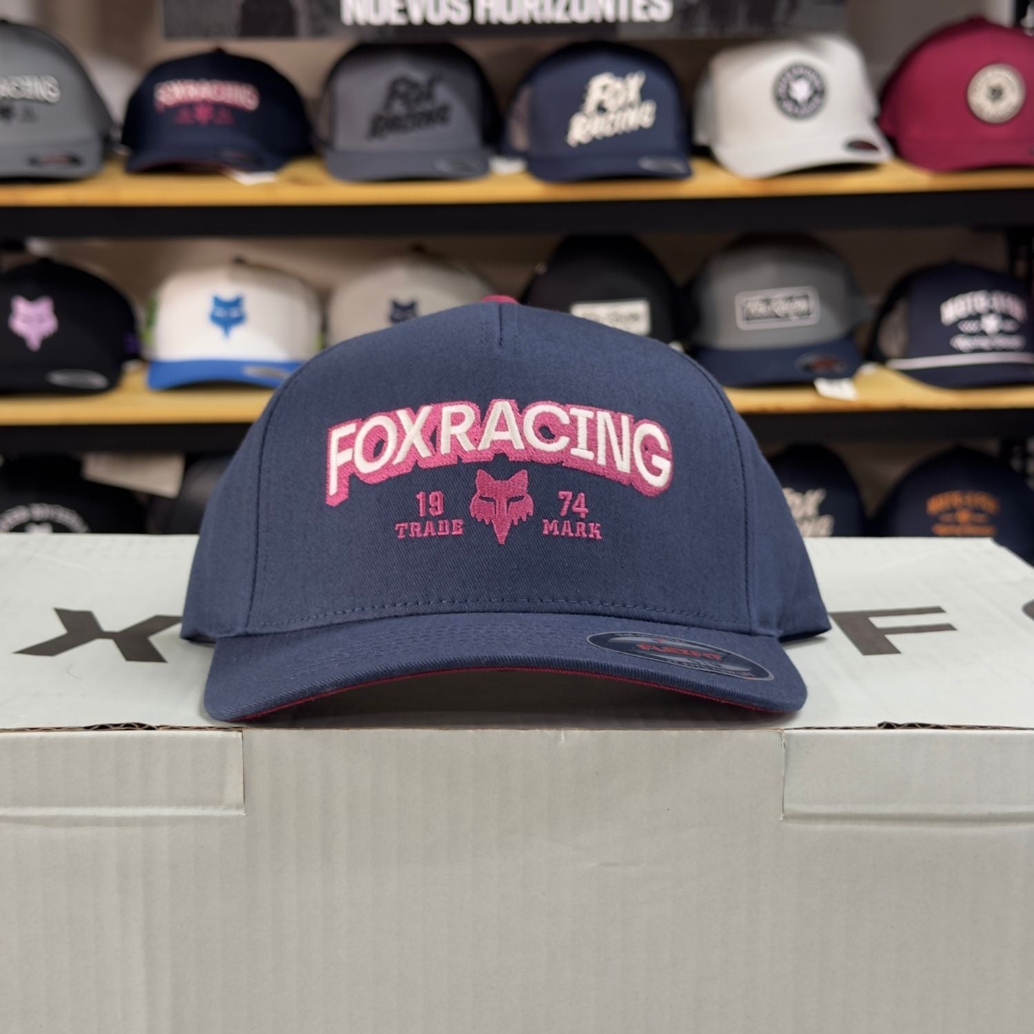 GORRA FOX BOLD FLEXFIT [AZUL] - Todo Riders