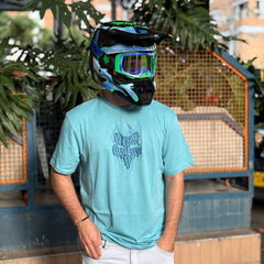 CAMISETA FOX BARK SS PREMIUM [AZUL CIELO]