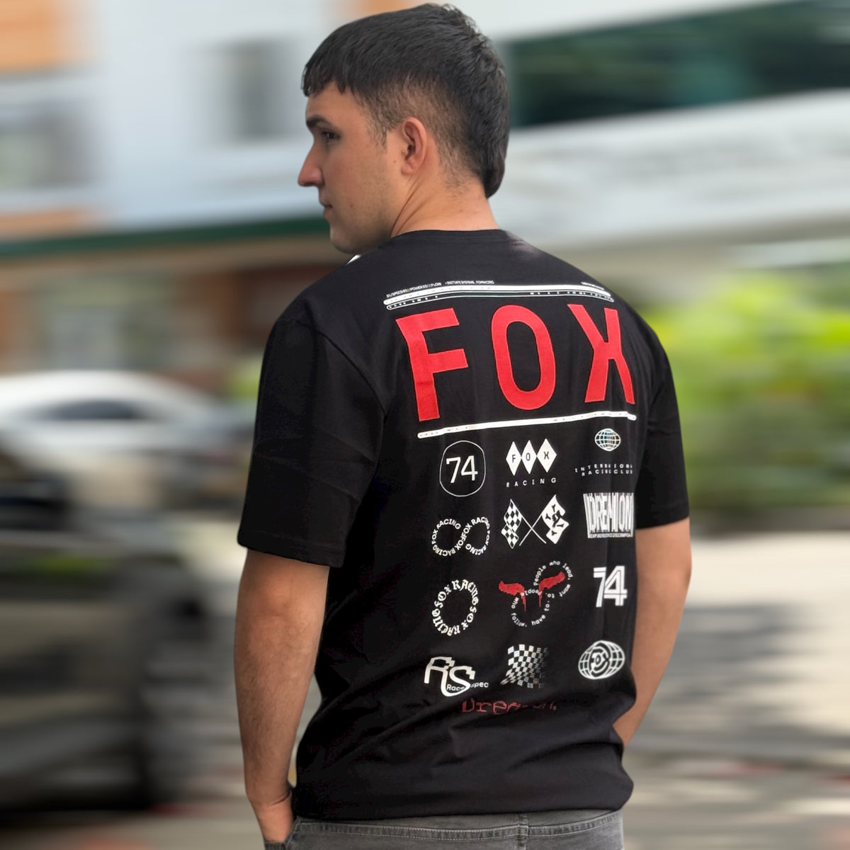 CAMISETA FOX RACE SPEC SS PREM [NEGRO]