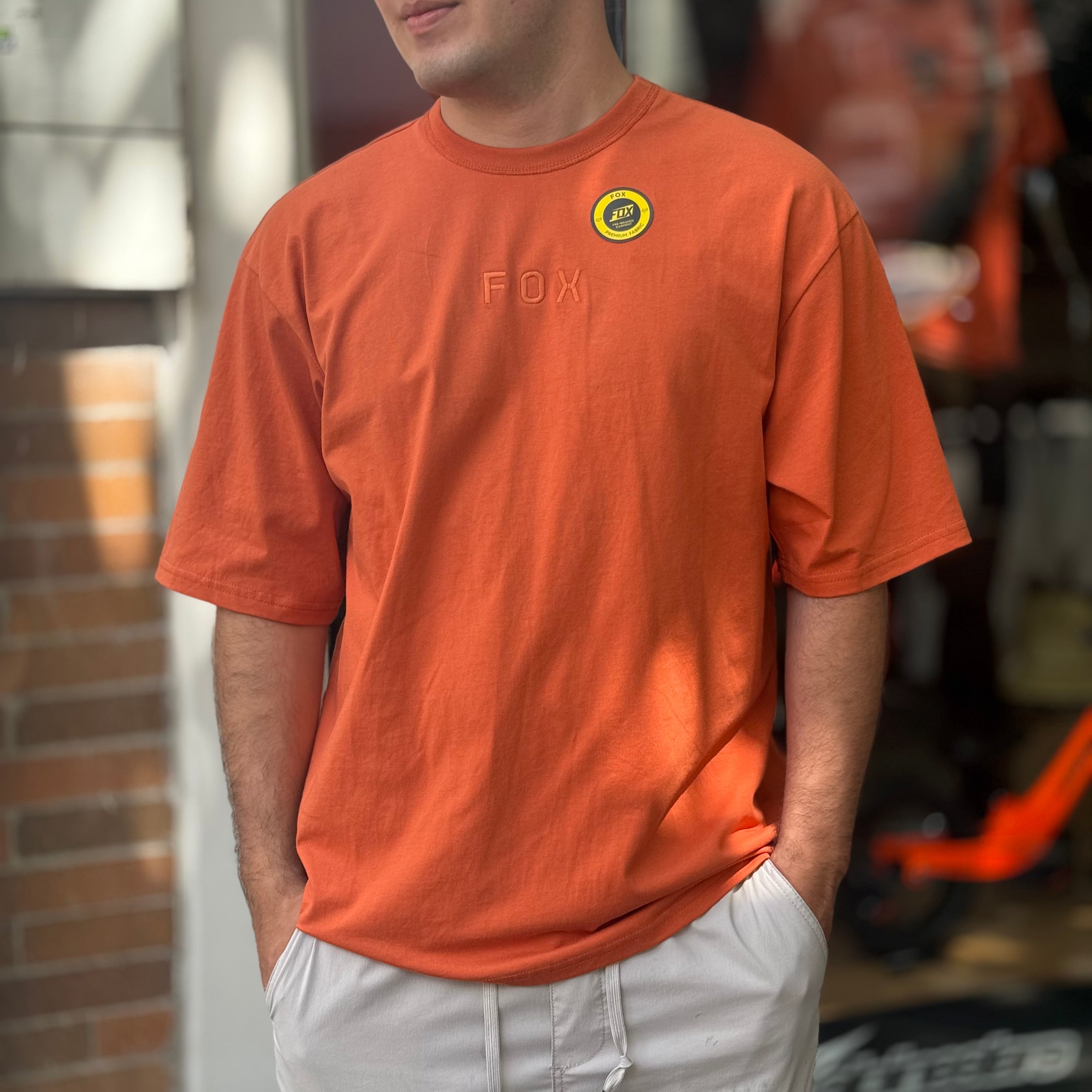 CAMISETA FOX WORDMARK OVERSIZED [NARANJA]