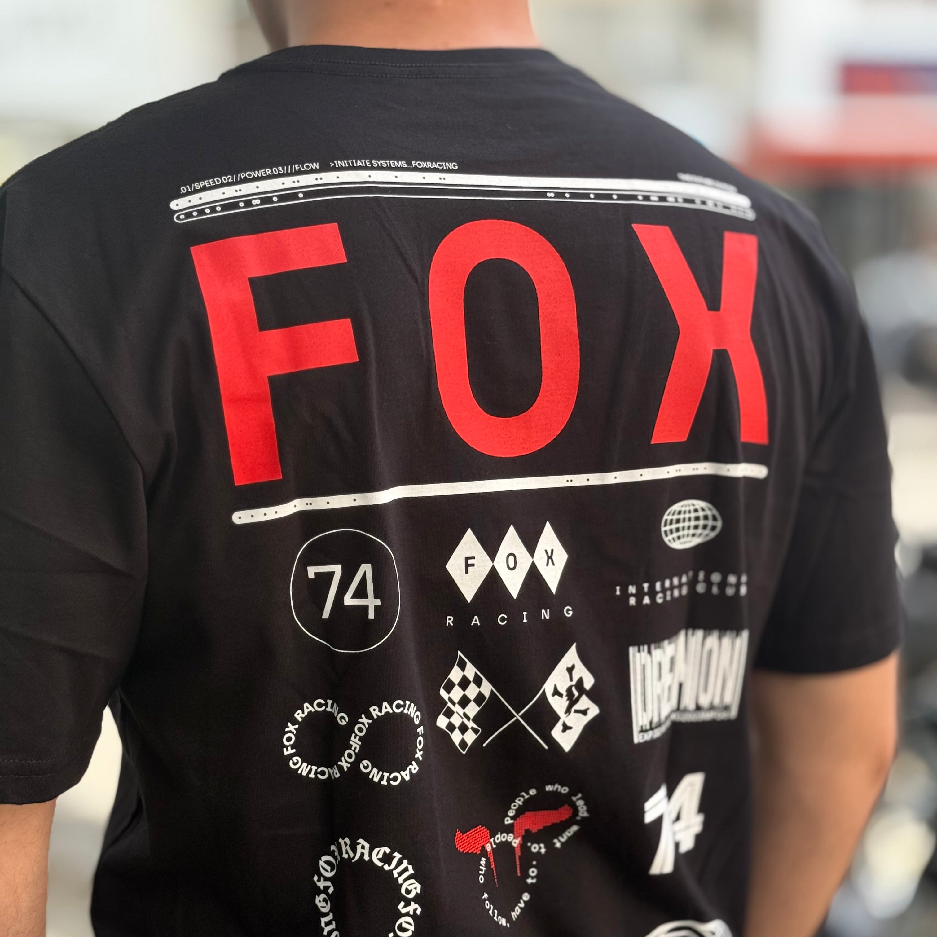 CAMISETA FOX RACE SPEC SS PREM [NEGRO]