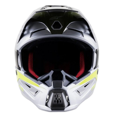 CASCO ALPINESTARS S-M5 BOND [SILVER/YELL FLUO/MIL GREEN]