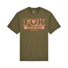 CAMISETA FOX BANNER SS PREMIUM [VERDE/NARANJA] - Todo Riders