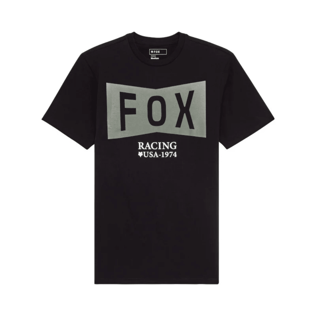 CAMISETA FOX TYPEFACE SS PREMIUM [NEGRO] - Todo Riders