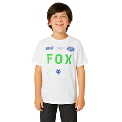CAMISETA FOX SHIELD SS PREMIUM [BLANCO] (PARA NIÑOS)