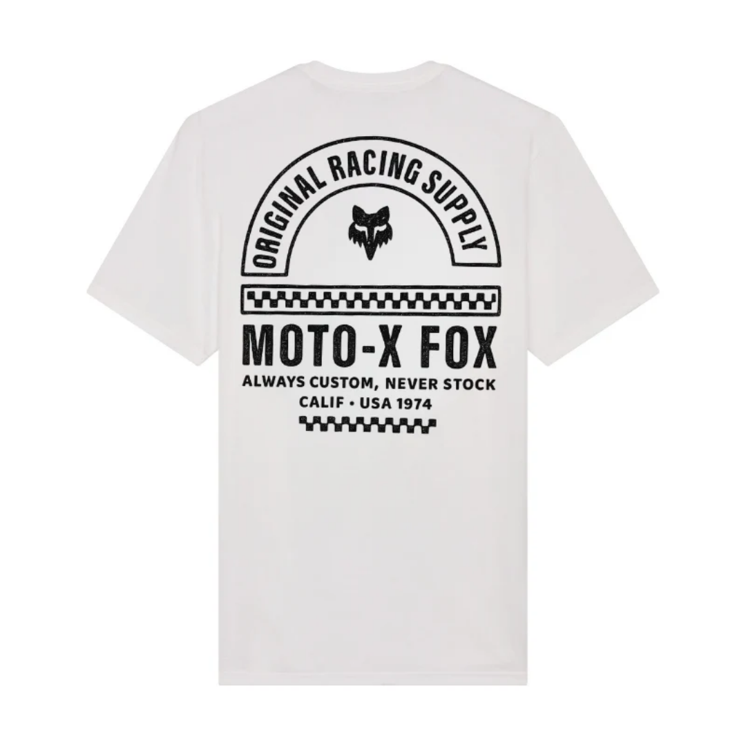 CAMISETA FOX FINISH LINE SS PREMIUM [BLANCO] (PARA NIÑOS)