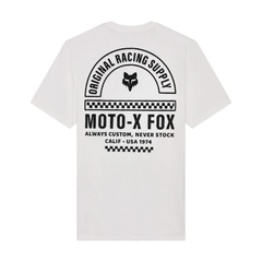 CAMISETA FOX FINISH LINE SS PREMIUM [BLANCO] (PARA NIÑOS)
