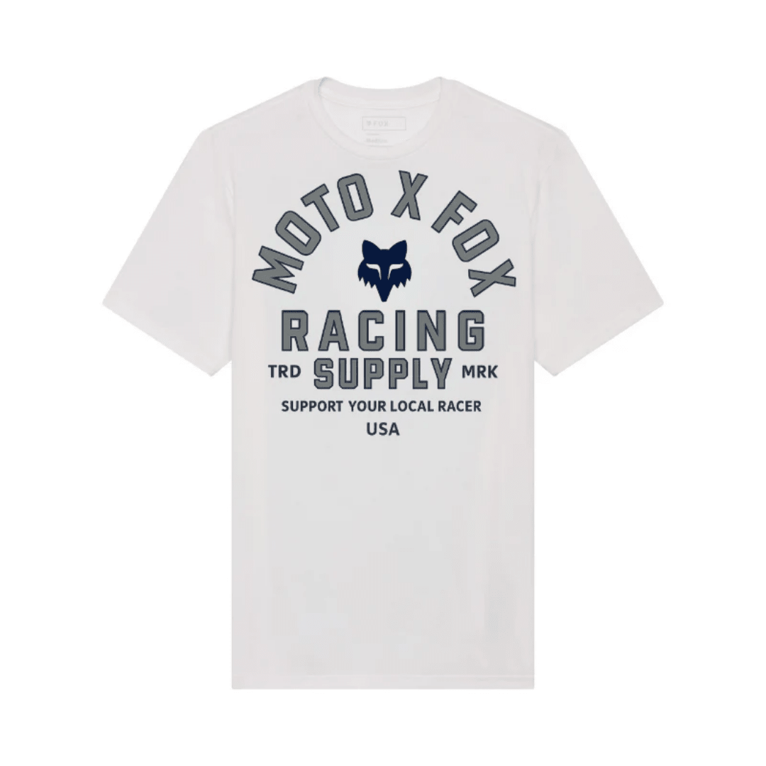 CAMISETA FOX LOCAL RACER SS PREMIUM [BLANCO] - Todo Riders