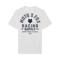 CAMISETA FOX LOCAL RACER SS PREMIUM [BLANCO] - Todo Riders