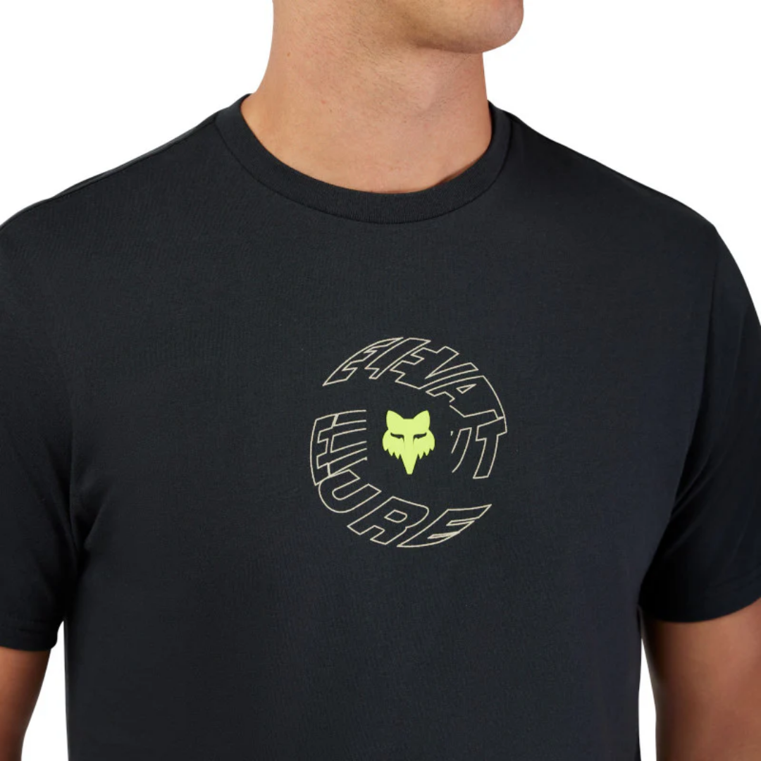 CAMISETA FOX SPIRAL SS PREMIUM LE [NEGRO]