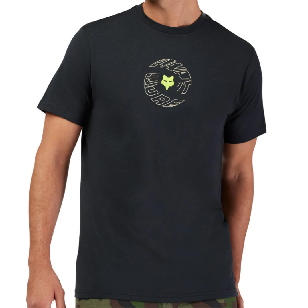 CAMISETA FOX SPIRAL SS PREMIUM LE [NEGRO]
