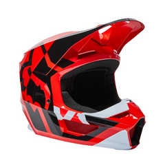 CASCO FOX V1 LUX ROJO FLUO