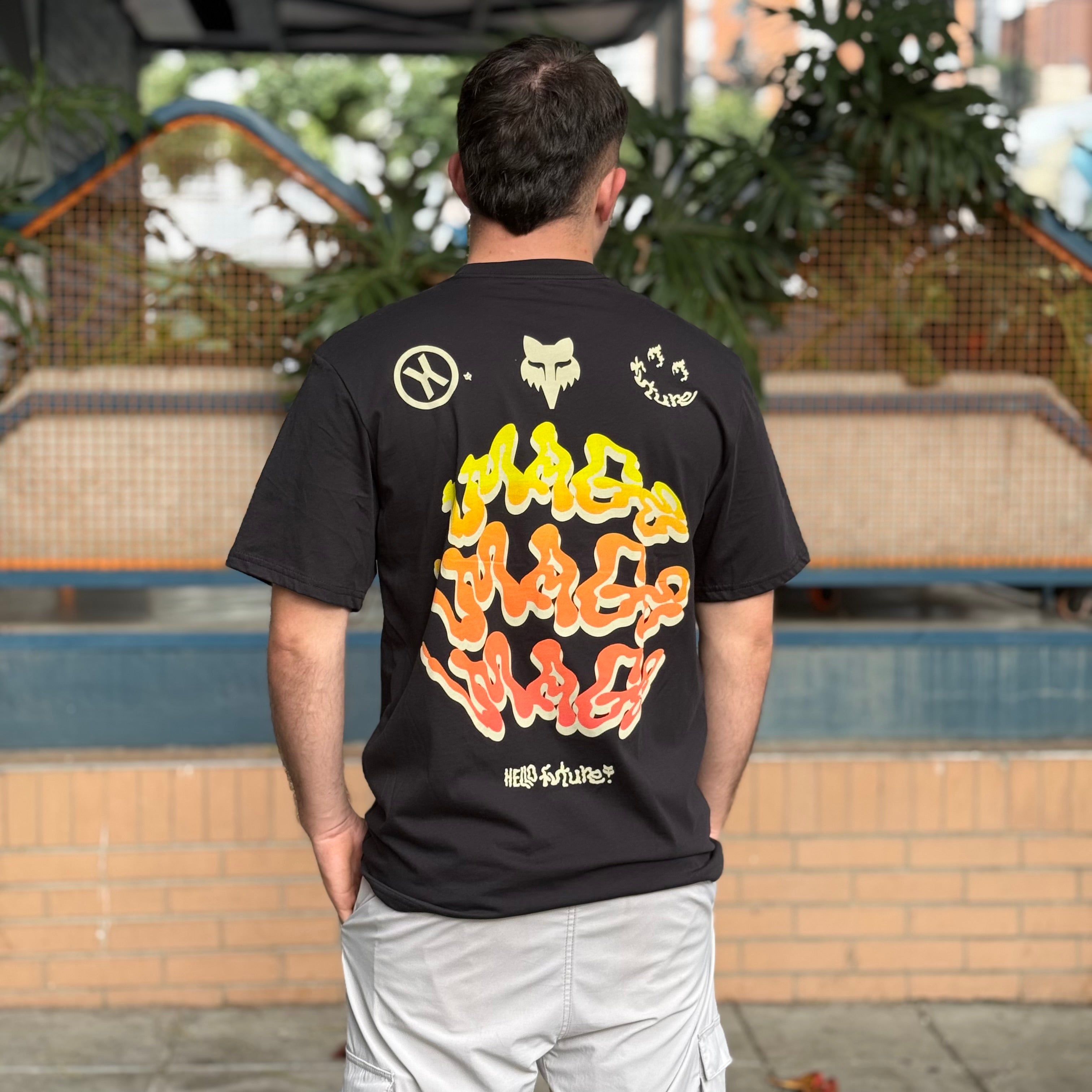 CAMISETA FOX HELLO FUTURE SS PREMIUM [NEGRO]