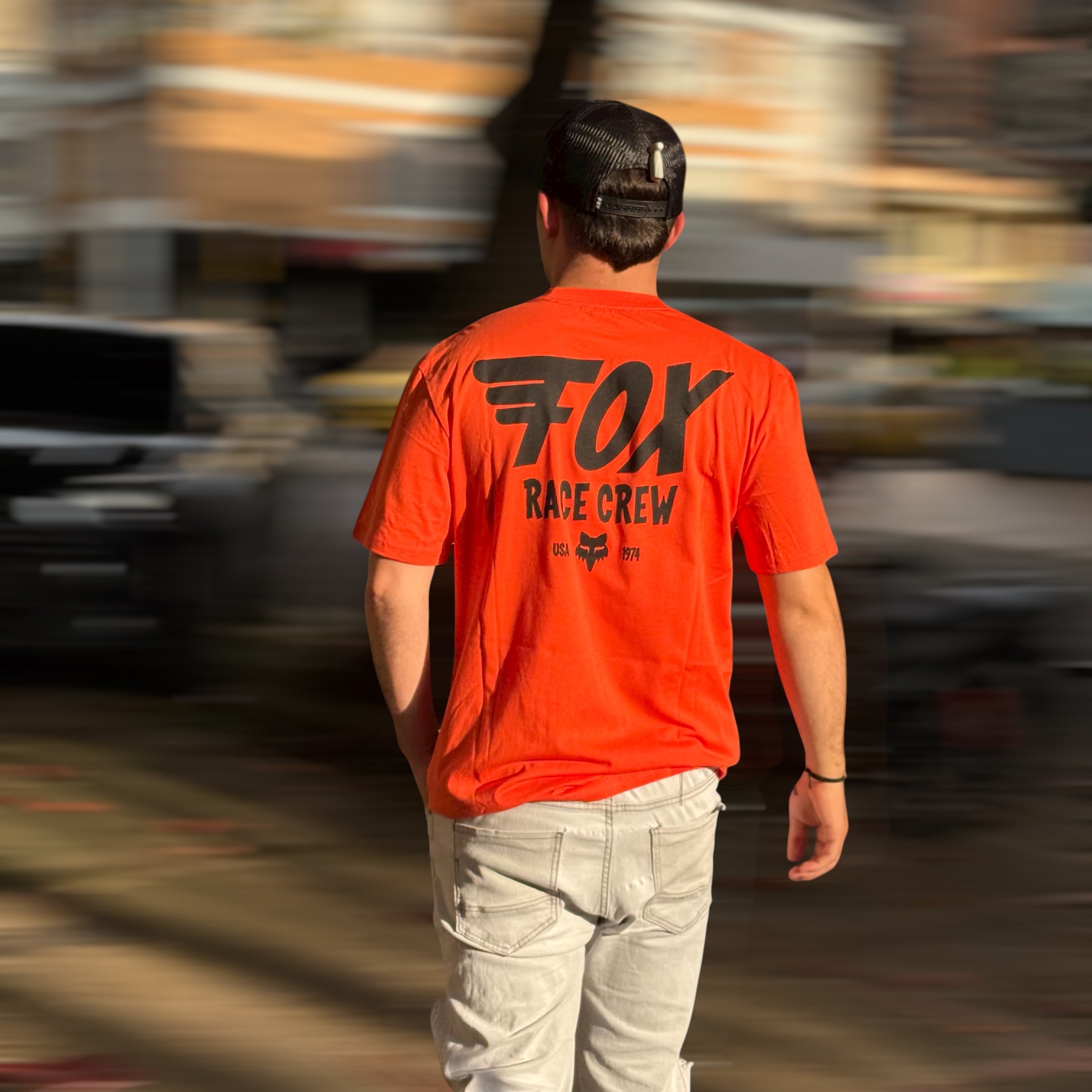 CAMISETA FOX WING SS PREMIUM [NARANJA]