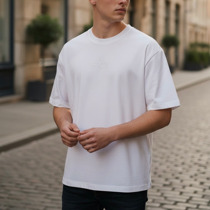CAMISETA FOX WORDMARK OVERSIZED [BLANCO]