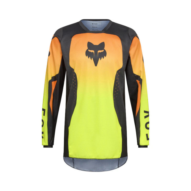JERSEY FOX 180 SHIELD - EXTD SIZES [NARANJA/VERDE]