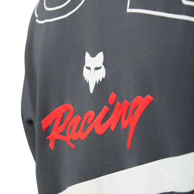 BUZO FOX HONDA OVERSIZED CREW [GRIS OSCURO]