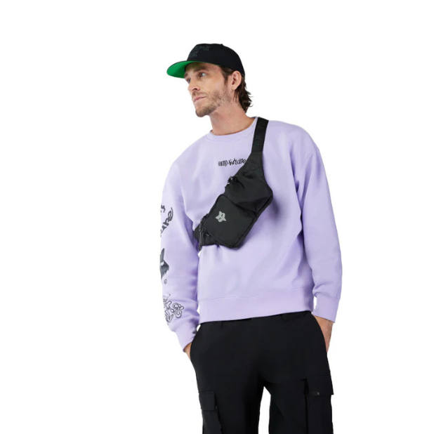 BUZO FOX HELLO FUTURE OVERSIZED CREW [MORADO]