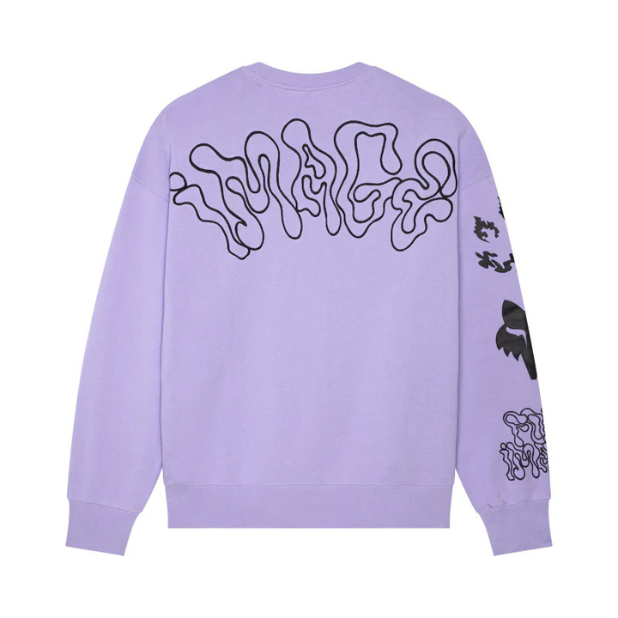 BUZO FOX HELLO FUTURE OVERSIZED CREW [MORADO]