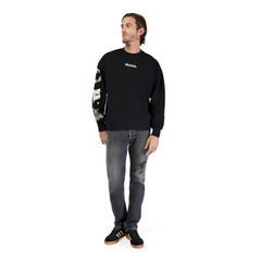 BUZO FOX HELLO FUTURE OVERSIZED CREW [NEGRO]