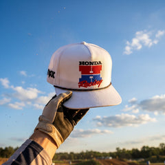 GORRA FOX X HONDA SNAPBACK [BLANCO/ROJO] - Todo Riders