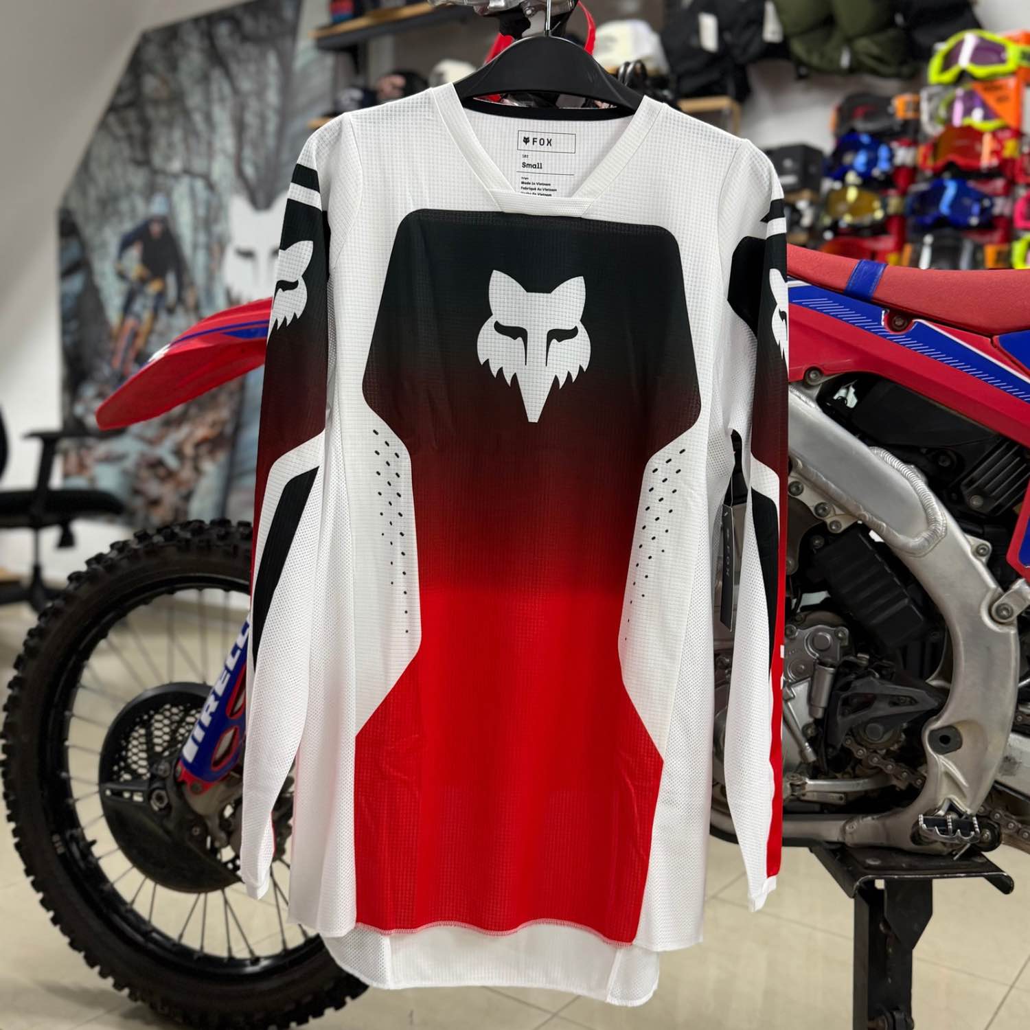 JERSEY FOX 180 SHIELD - EXTD SIZES [ROJO]