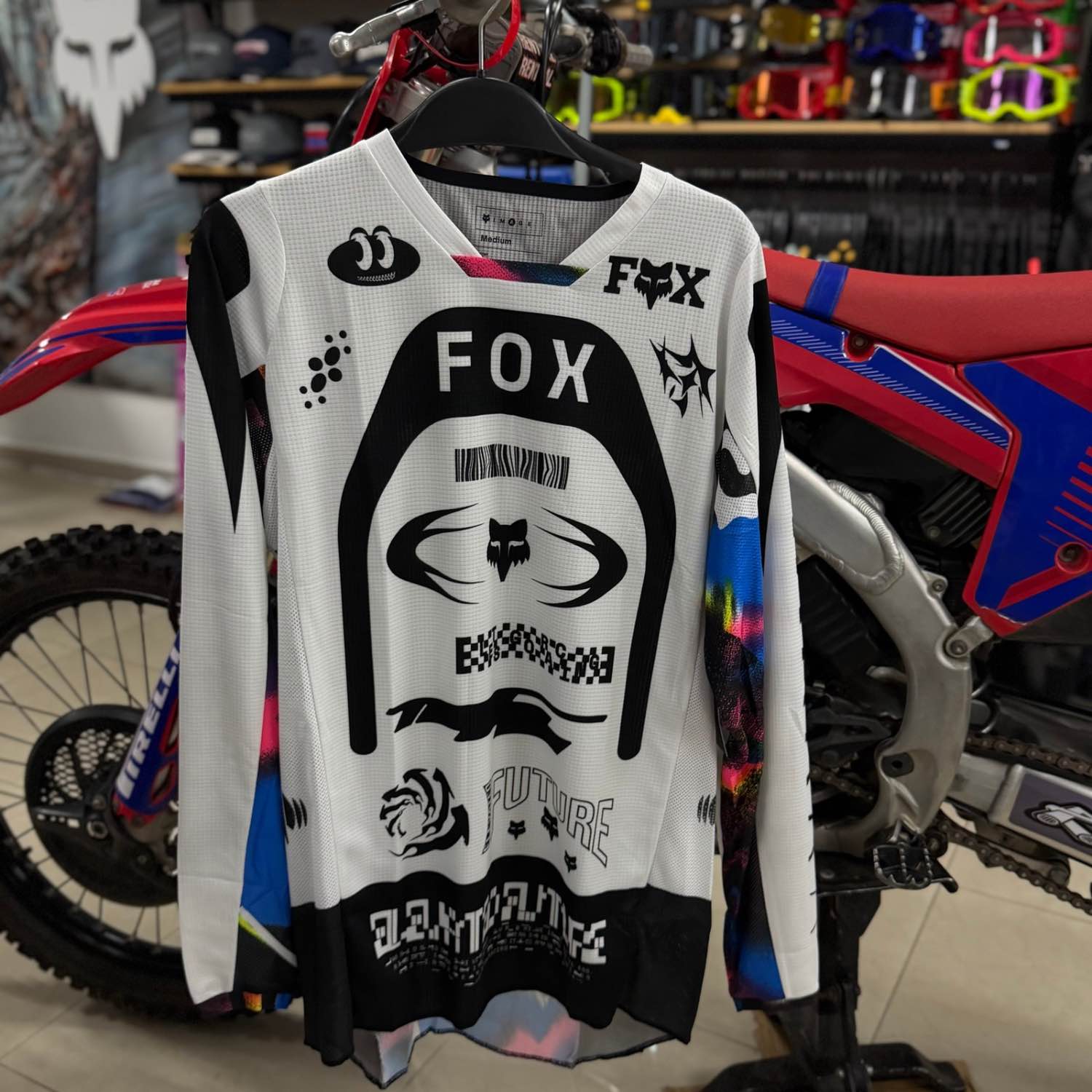 JERSEY FOX 180 IMAGE COSMO [NEGRO/BLANCO]