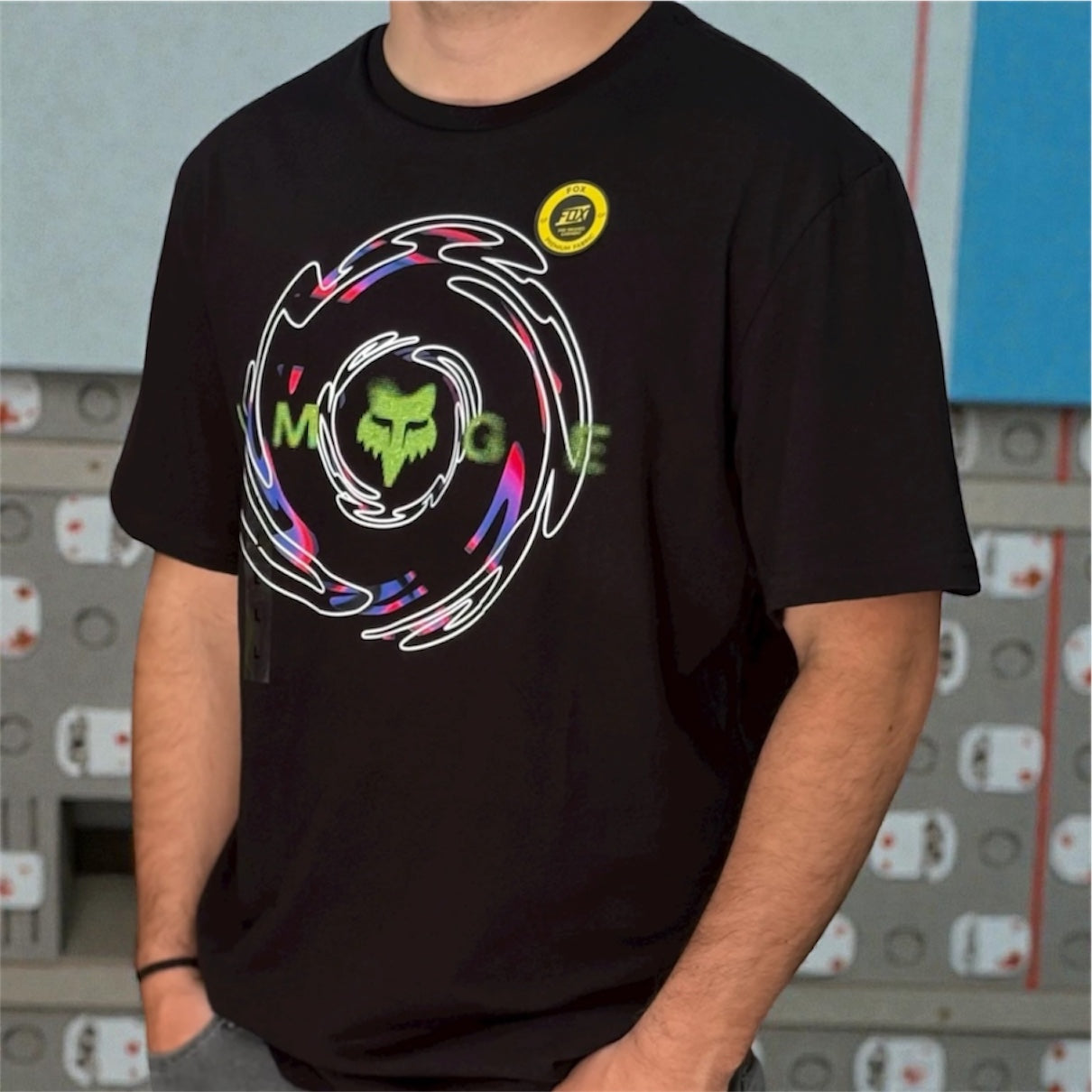 CAMISETA FOX ENERGY FACE PREMIM [NEGRO]