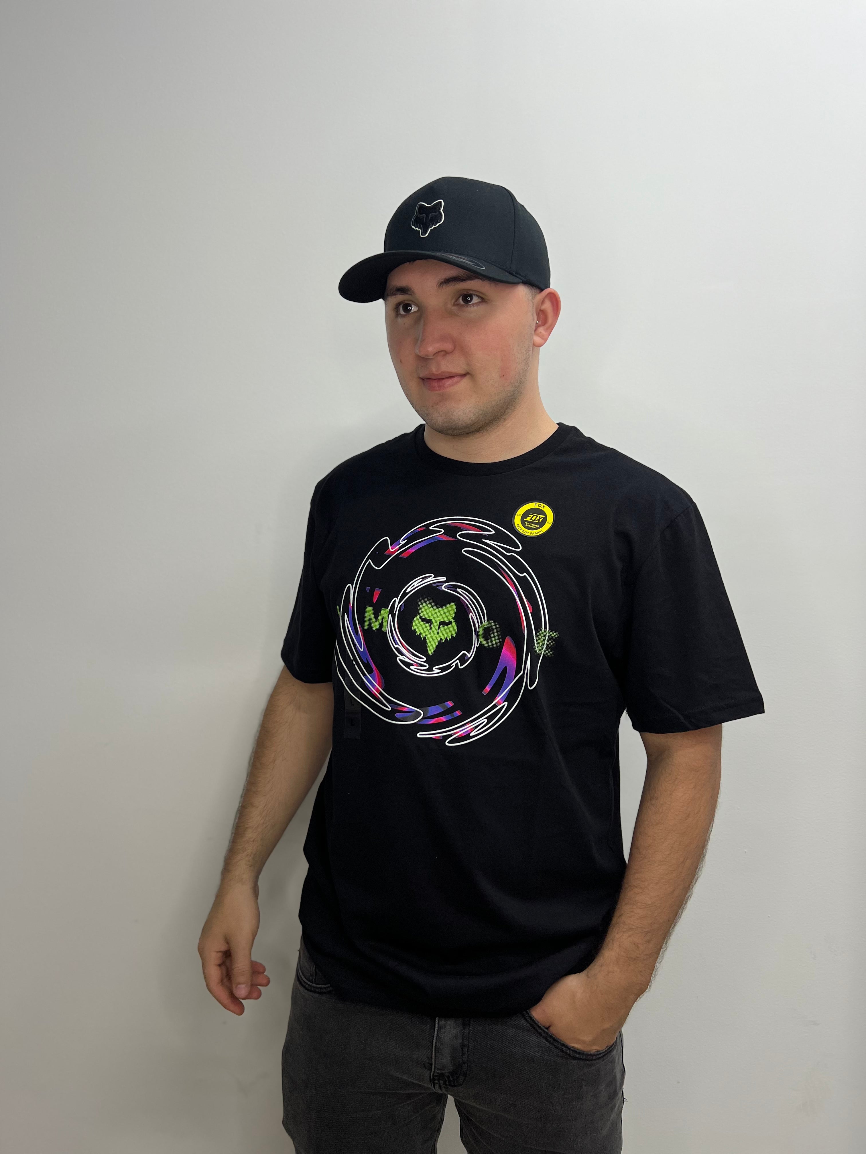 CAMISETA FOX ENERGY FACE PREMIM [NEGRO]