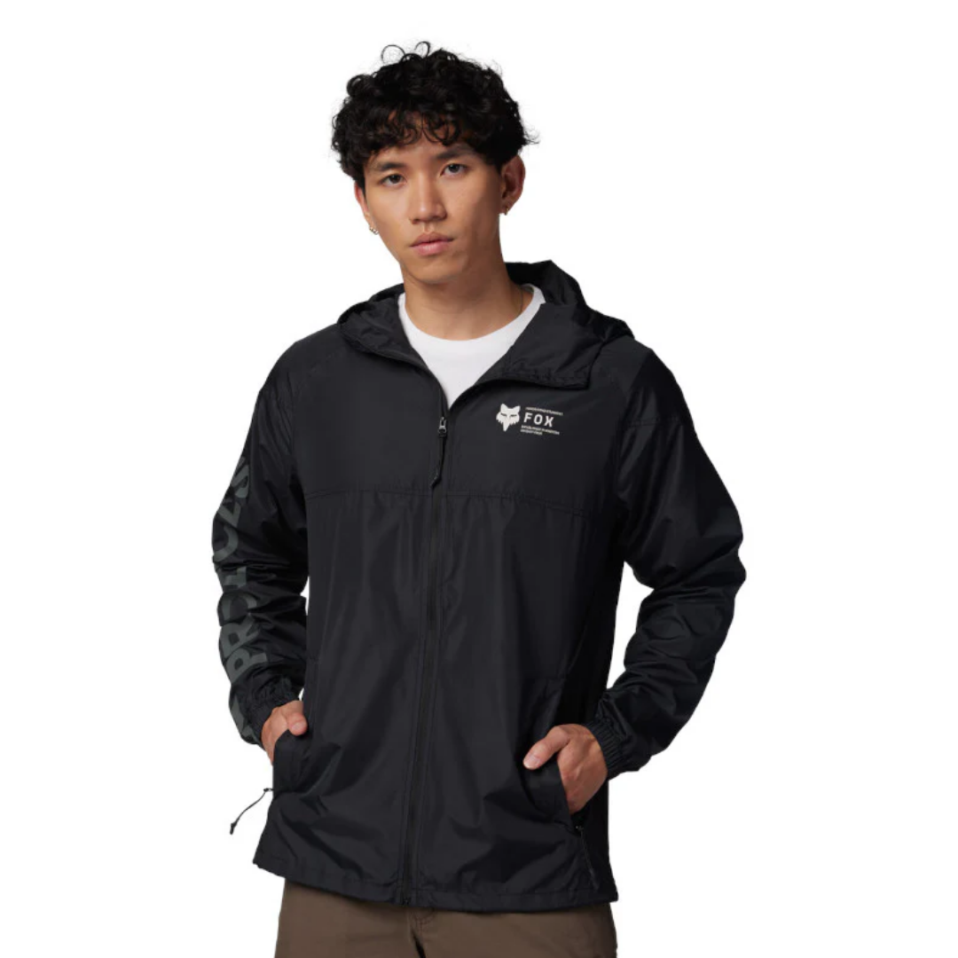 CHAQUETA ROMPEVIENTOS FOX BARGE [NEGRO]
